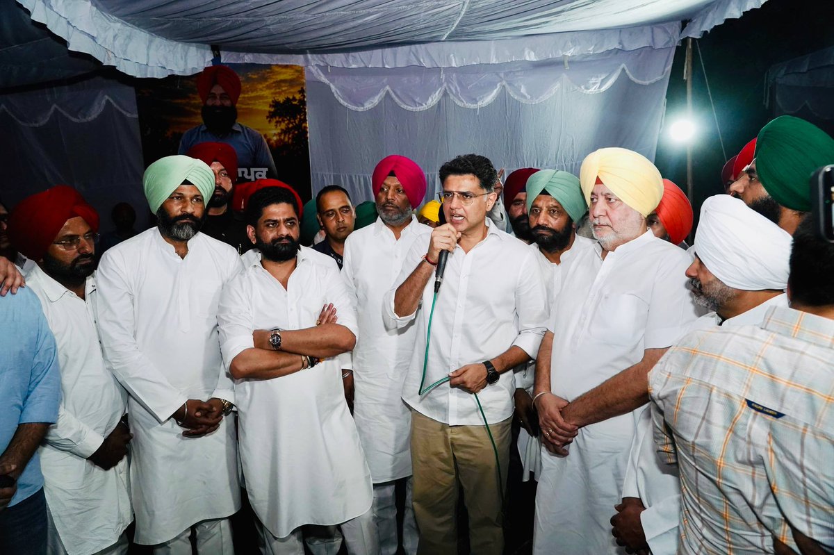 SachinPilot's tweet photo. 📍Talwandi Malowal, Amritsar

Met the grieving family of Shri Jagdeep Singh, a government school teacher, who was brutally murdered in broad daylight in June 2026.

The safety of Punjab’s people cannot be compromised, and the AAP government must be held accountable for maintaining law and order. 

@PargatSOfficial @Partap_Sbajwa @CHARANJITCHANNI @Sukhjinder_INC @VijayIndrSingla @GurjeetSAujla @OPSoni_inc @BB__Ashu @SurajThakurINC @Dalvi_INC @INCIndia @INCPunjab