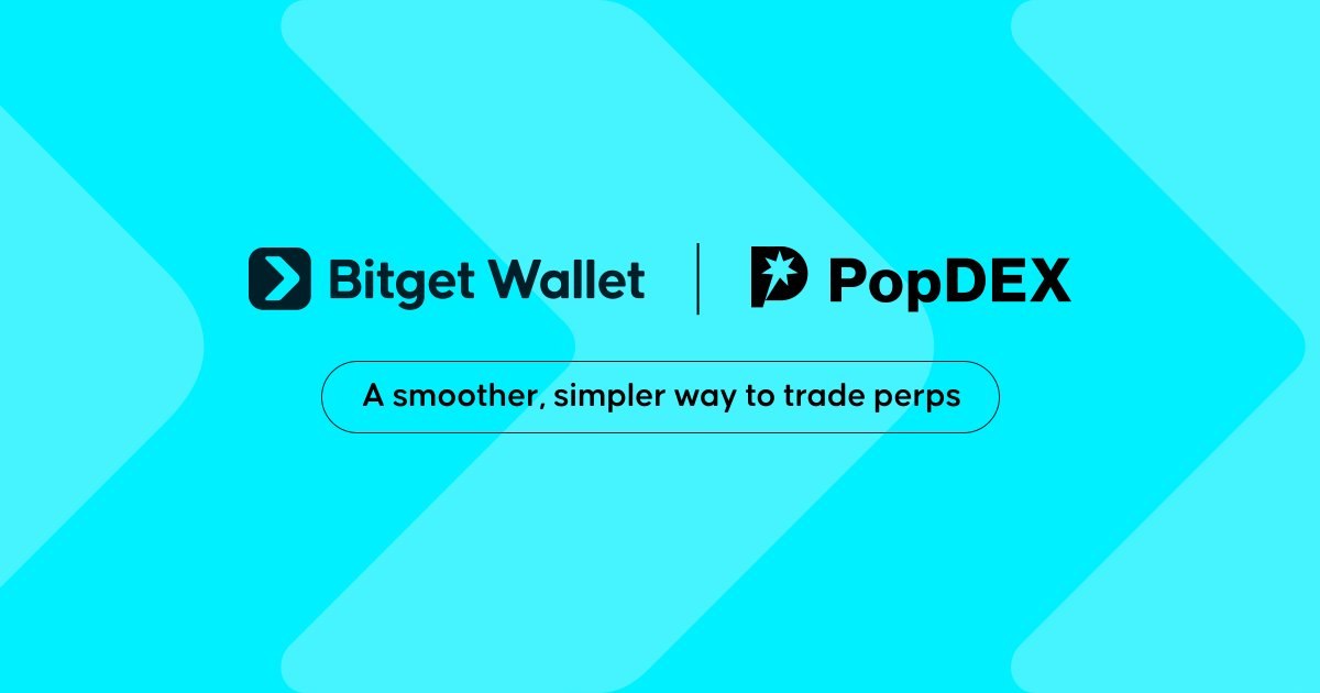 BitgetWalletID's tweet photo. Kami telah mengintegrasikan @popdex_   sebagai bagian dari mitra perps kami.

Cari tahu lebih lanjut tentang PopDEX &amp; bergabunglah dengan Open Beta mereka di sini: https://t.co/HaE5Ws2uSD