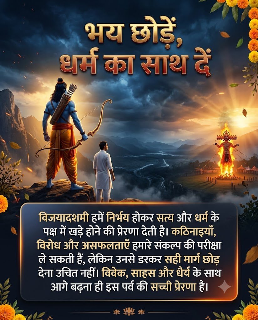 Chetna9696's tweet photo. 📿विजयादशमी पर संकल्प लें कि नियमित साधना द्वारा अपने मन को मजबूत बनाएँगे और विकारों पर विजय प्राप्त करेंगे।
Happy Dussehra
#VijayaDashami https://t.co/Oc6zRfqsIr