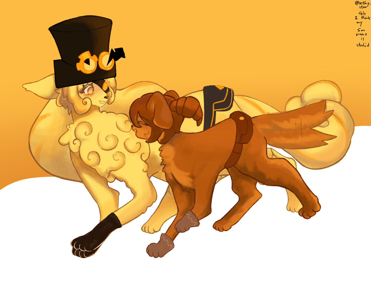 LethyStarYTB's tweet photo. Day2: animals #TimeCroiWeek2026 #timecroi 
(I don’t know how to make a fit background for them and I’m tired and lazy) (- > -)

Timekeeper cookie as a wolf (a wolf who act like a cat)

Croissant cookie as a dog
(Pls click into the comment I put a cat timekeeper in it) https://t.co/kBgeZ0ddIt