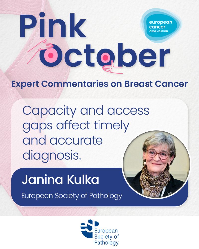 ESP_Pathology's tweet photo. 🔖Read the Expert Commentary from our Past Secretary, Prof. Janina Kulka, on #breastcancer!

https://t.co/HXAZZyxXED

Published at the European Cancer Organisation!
#BreastCancer #PinkOctober #Pathology #CancerCare https://t.co/jEAMUGnVn8
