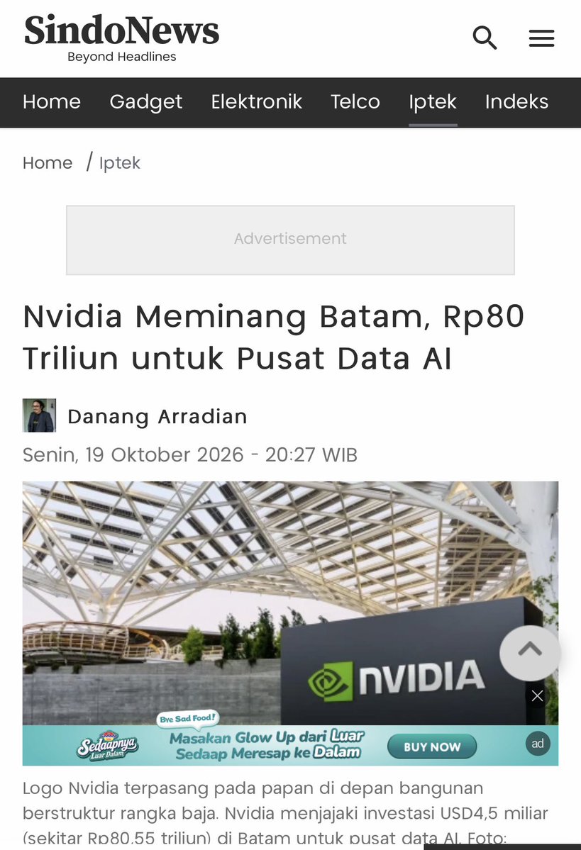amarakimssz's tweet photo. waah amaze dengan Investasi AI Batam yg kini jadi pusat perhatian diindustri teknologi ini akan jadi kemajuan🤩#DataCenterBatam https://t.co/YRyV6oJ1BN https://t.co/eEa1mSbcOd