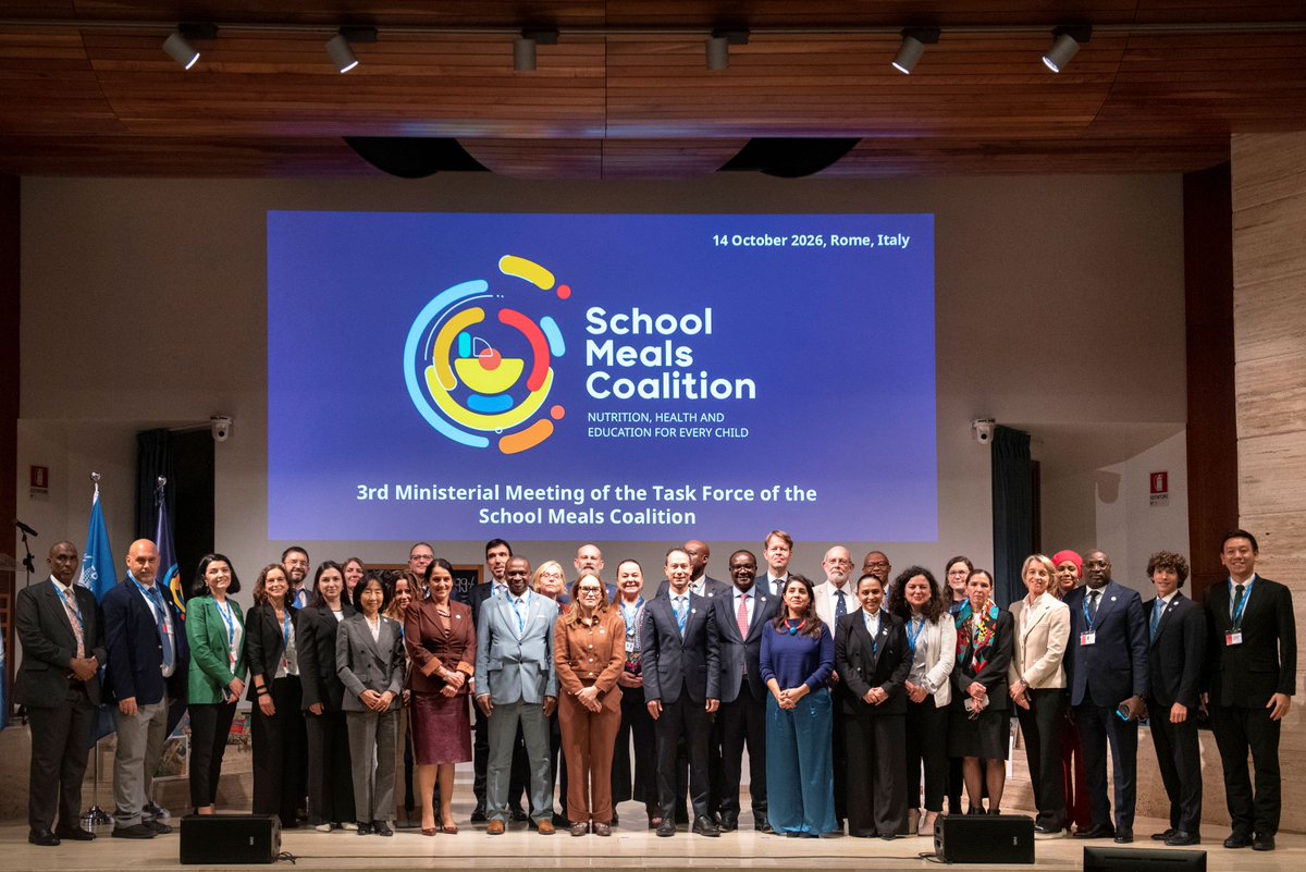 FoodSystems's tweet photo. 🌍 At the @SchoolMeals_ 3rd Ministerial Task Force Meeting, the @FoodSystems Hub’s Deputy Director, @LaraBlancoRothe, highlighted the role of #SchoolMeals in advancing #FoodSystems transformation, promoting healthy diets and strengthening local food systems.

💬 “School meals can shape children’s food preferences, promote healthier and more sustainable diets, and connect nutrition with local food production, while recognising women’s vital role in food systems.”

🔗 https://t.co/jBT2EqXOAF