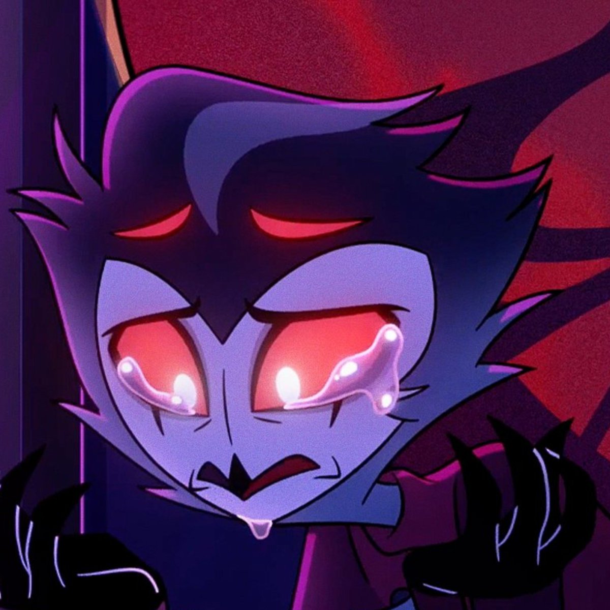 Golden_Alt2's tweet photo. I don't think it's gonna go this way, but wouldn't be fun if the reason Stolas cries is because Blitzø tells him that he should have let him be executed at the trial? And then they talk about what happened, the truth of their deal is broadcasted and Satan gets super piss? https://t.co/3ae5jWtHUn