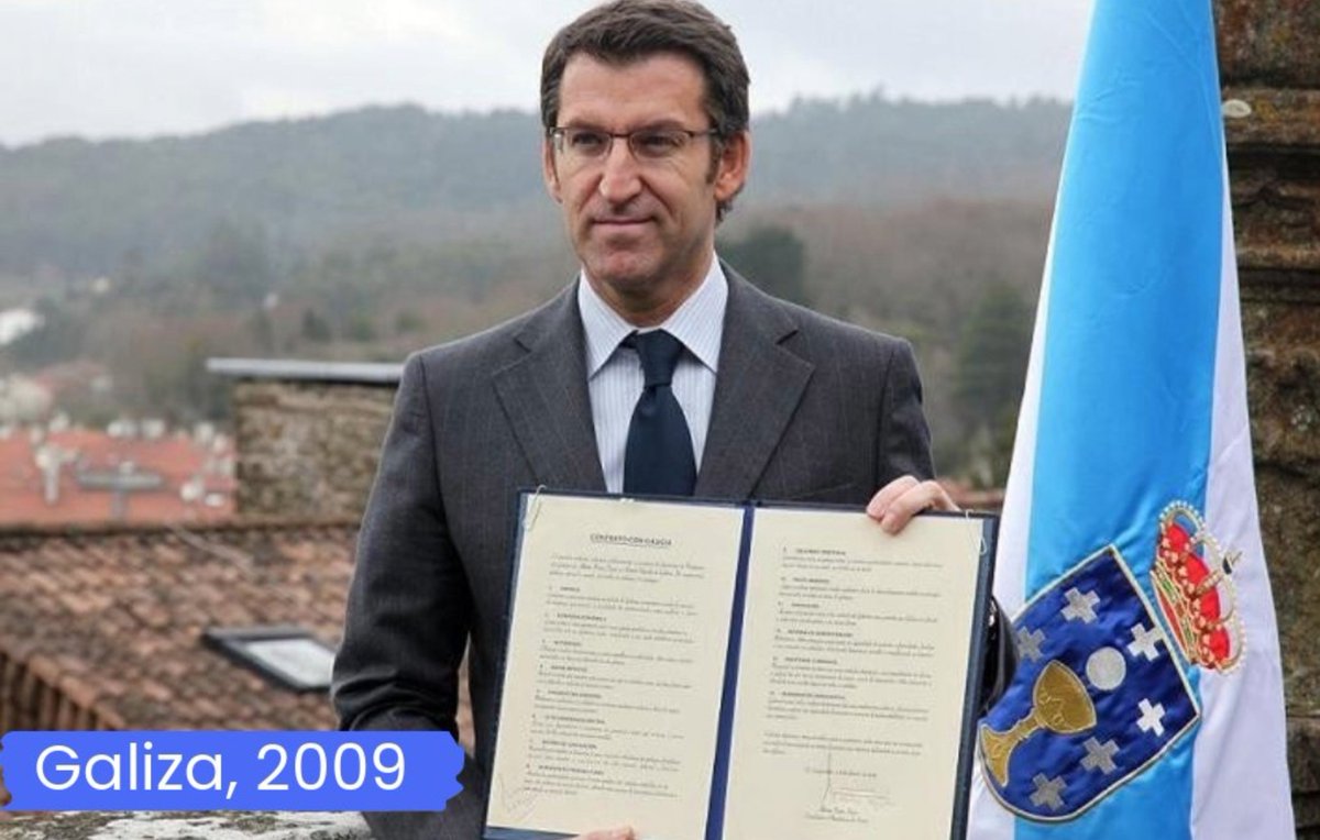 diosmay1's tweet photo. En Galicia @NunezFeijoo también firmó un contrato con los gallegos. Lo convirtió en papel mojado. https://t.co/8GRMfs4zZD