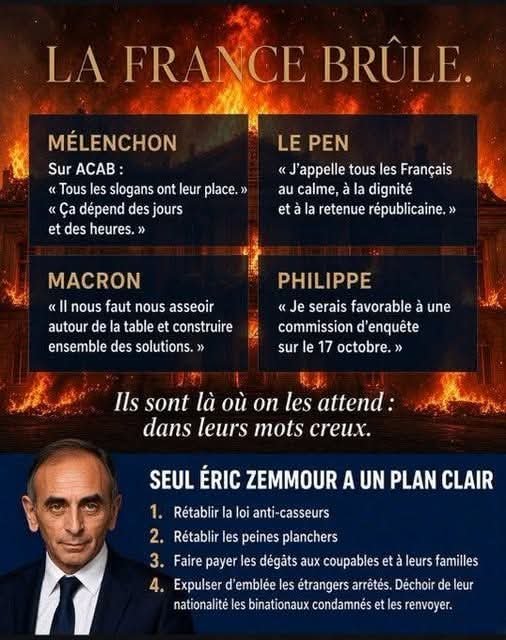 Eggius_Galia's tweet photo. Avec GLUCKSMANN 
Avec PHILIPPE 
Avec ATTAL
Avec RETAILLEAU
Avec LISNARD
Avec LE PEN 
Rien ne changera ou si peu

SEUL ZEMMOUR ne se soumettra pas et agira comme il se doit https://t.co/f2eUuKQ7DI
