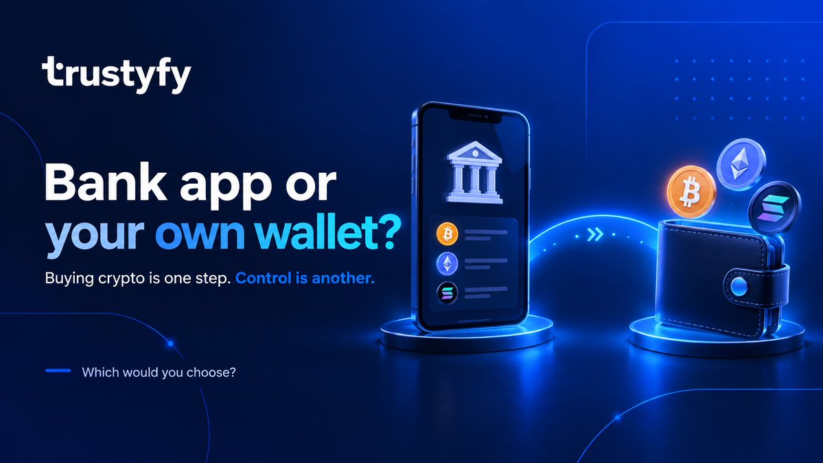 trustyfy's tweet photo. Germany's savings banks have started selling crypto.

Since 19 October, Sparkassen customers can buy bitcoin, ether and three other coins in their banking app, as local banks switch it on. That's a milestone for one of Europe's most traditional banking groups.

The small print matters. DekaBank holds the keys, and for now customers can't send their coins to a wallet of their own. Withdrawals only go to approved providers.

Buying crypto just became a banking task. Holding it yourself is a separate step: the one that lets you move it wherever you want. It's the step Trustyfy is built around.

Would you buy crypto in your bank's app, or hold it in your own wallet?