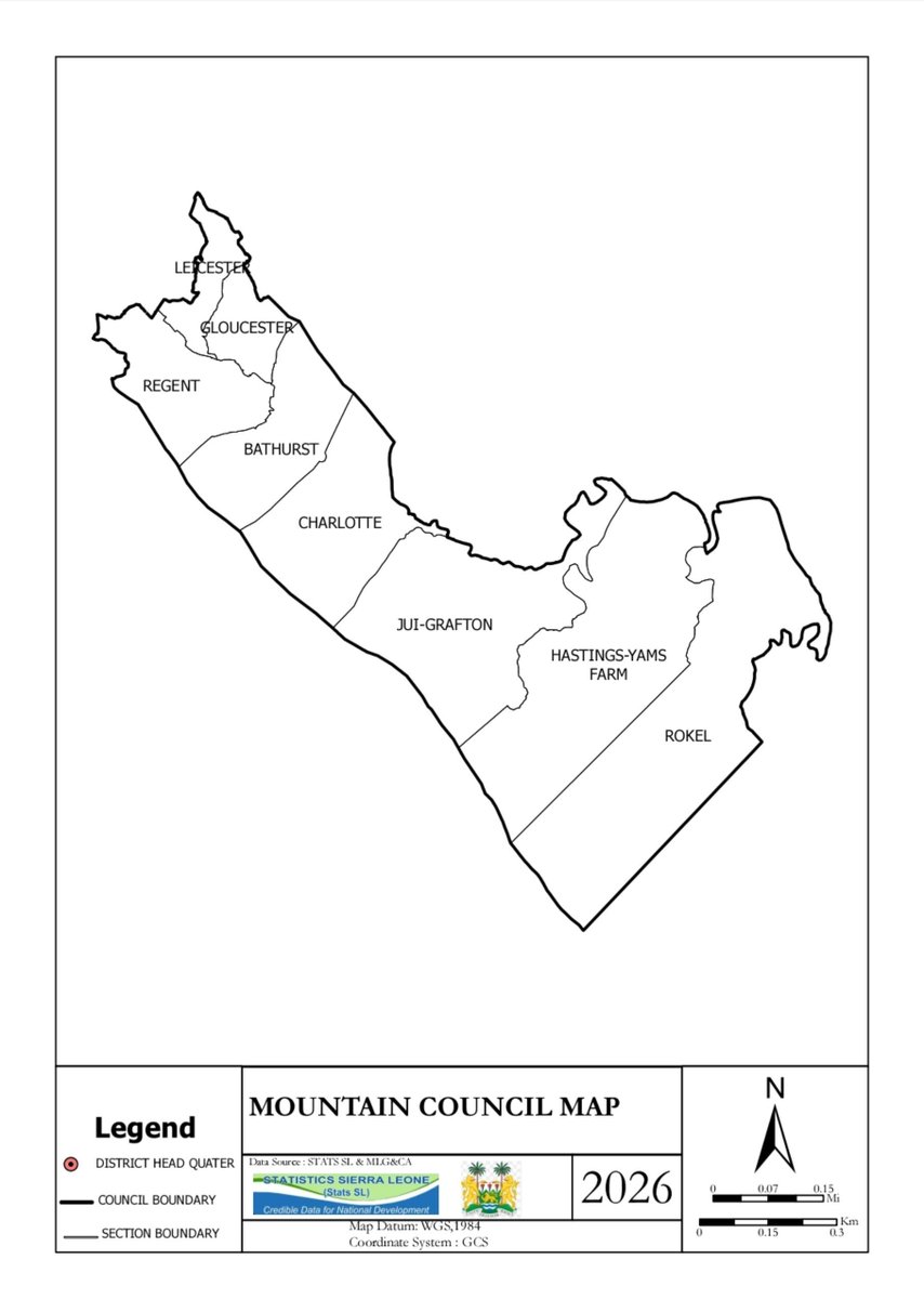 MoiceComm's tweet photo. Maps of the three new rural councils in the Western Area Rural District. #Redistricting 

#SaloneBigPassWiAll https://t.co/Q0OmC8o11i
