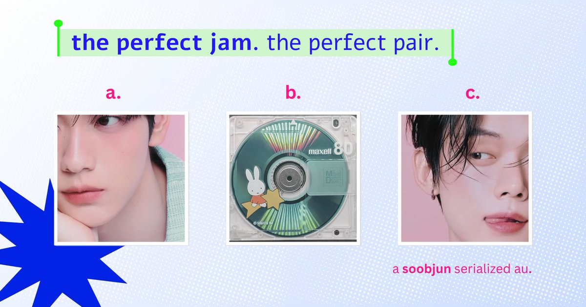 mimosawaste's tweet photo. the perfect jam, the perfect pair.

— a soobjun au. https://t.co/BB4ocT1B6S