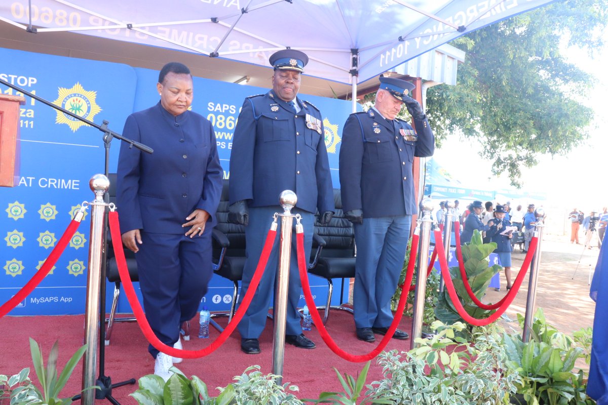 SAPoliceService's tweet photo. #sapsHQ [OFFICIAL OPENING OF VILLA NORA AND BAKENBERG POLICE STATIONS AND A MINISTERIAL CRIME PREVENTION IMBIZO] 

The programme proceeded to Bakenberg Police Station for its official opening. The newly built facility forms part of ongoing efforts to strengthen policing infrastructure, improve access to police services, and enhance crime prevention initiatives, ensuring that communities in the area receive accessible and effective policing services.#ServingOurCommunities #SaferCommunites ML