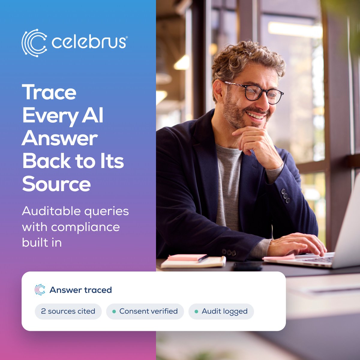 CelebrusTech's tweet photo. Your AI gave you an answer. Can you prove how it got there? 🔍

Celebrus AI keeps queries validated and auditable, with data staying in your private cloud.

Because “the AI said so” isn’t an audit trail. 🛡️
👉 https://t.co/jVAq26FxpZ

#AIGovernance https://t.co/VQVgPP2nj3