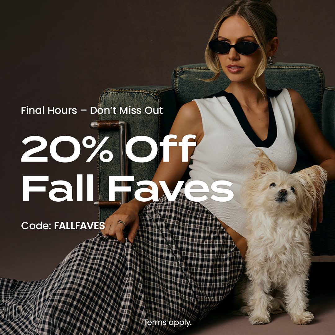 lulusdotcom's tweet photo. last call ⌛ use code FALLFAVES at checkout
to save 20% on select fall styles ​🛍️ shop now: https://t.co/SwzPC2Lpcx

*terms apply. see https://t.co/5cNRYJm484 for details https://t.co/xt1hAfh8fW