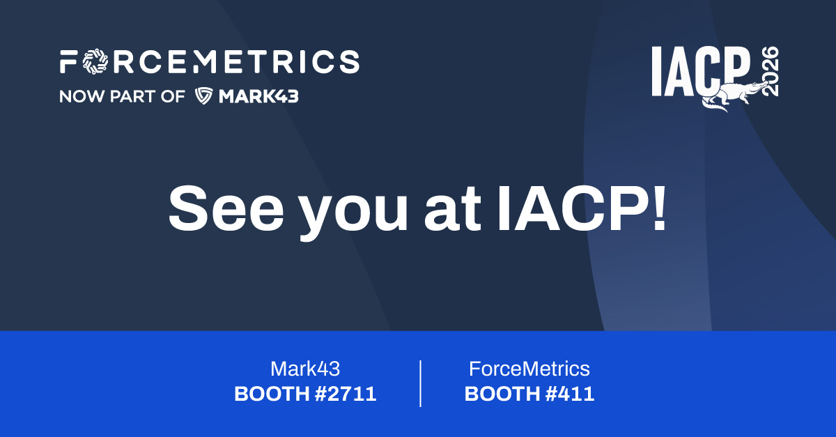 mark43's tweet photo. With ForceMetrics part of Mark43, we’re creating new opportunities for agencies to turn complex data into actionable intelligence.

Learn more about what this means for your agency: https://t.co/AHvRas7a21

And connect with the Mark43 and ForceMetric team at #IACP2026! https://t.co/amtcWTQTqs