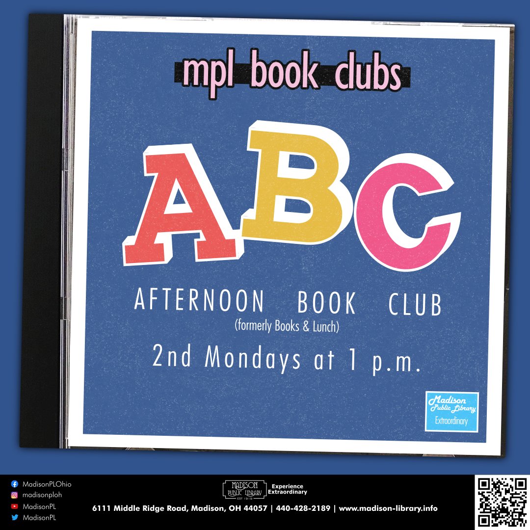 MadisonPL's tweet photo. Join Wendy for this reimagined book club.  They are regularly taking the requests and suggestions of their participants as the group reads across a variety of genres during the year.  Sign-up: https://t.co/gNV3bnOje4 https://t.co/trcnYWQi9w