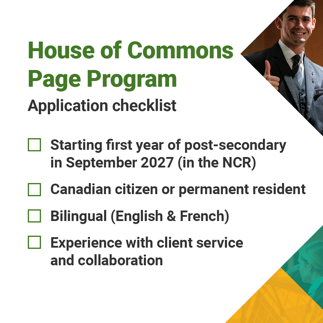 OurCommons's tweet photo. Do you check all the boxes? This is your chance to have a part-time job with a front-row seat to history in the making, while you complete your first year of post-secondary studies.

Apply here by November 8: https://t.co/jLQBeSYqkM https://t.co/OfVuF2M5qt