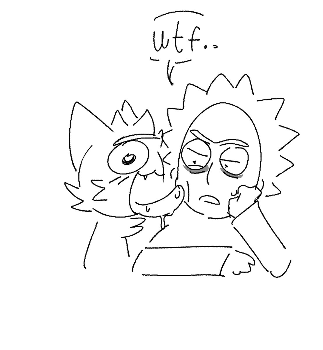 unknown_geust's tweet photo. more kitty prime again mreowww, also don't mind on how I drew rick c137 https://t.co/auZTy4OvZM