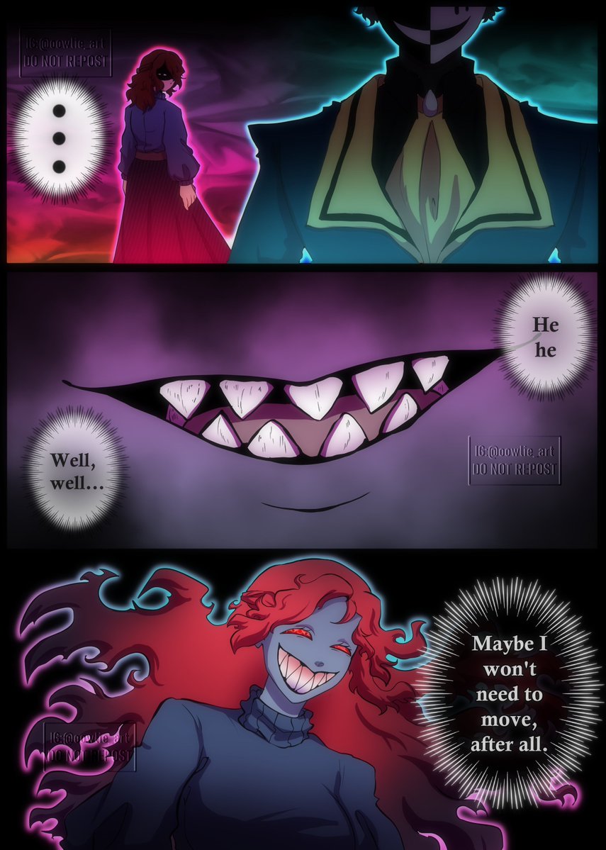 Owlieart1's tweet photo. The circus is in town. And Nora smelled something new and interesting. 
(I do feel bad for TT hehehe)
#thefreakcircus #thefreakcircusoc #tfctickettaker #tfcoc #tfc #oc #fanart #thefreakcircustickettaker #tfcBilheteiro https://t.co/vrL1aSD8EI