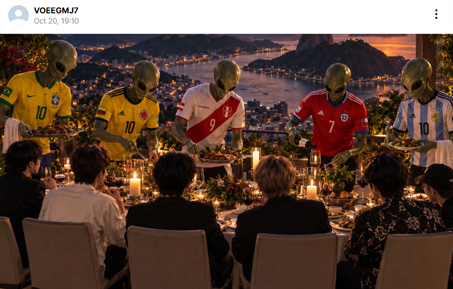 Aurorahi78's tweet photo. I’m genuinely disgusted by these people. BTS made “ALIEN” to call out the racism and discrimination they faced as Asians, and now these ass latam fans are using it against BTS over a screen,something that’s beyond their control.
please leave kind, supportive comments on Weverse. https://t.co/Cs4ksvOxTU