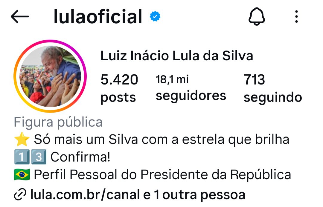 SC_essece's tweet photo. Lula ganhou mais de 100k de seguidores em menos de 24h. Seguimos em ascensão. 

Não descansem
SÓ ENGAJEM CONTEÚDO POSITIVO E IGNOREM O RESTO https://t.co/JrMAAwEfZc
