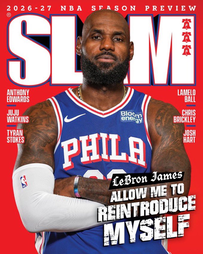 LBJsBest's tweet photo. LeBron SLAM Magazine 2003 vs 2026 https://t.co/EEeHBVZ1cF