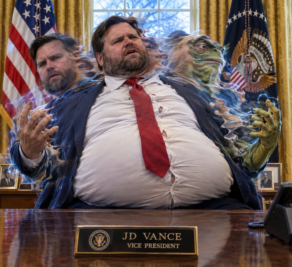 Manillason's tweet photo. The entity that is JD Vance https://t.co/qeRheNZD46