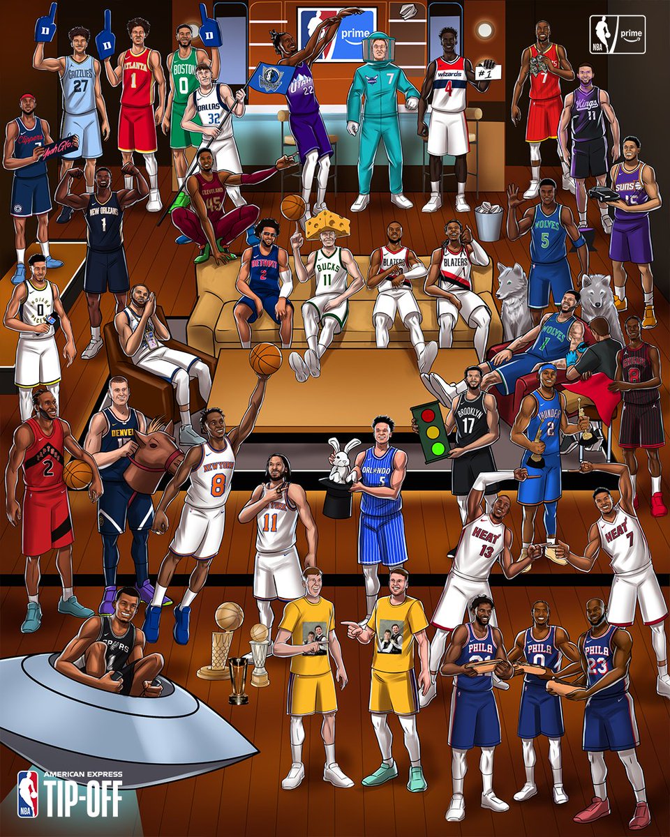 NBAonPrime's tweet photo. Feels good to be back 😌

The 2026-27 NBA season tips off today 🏀 https://t.co/1aSoGRZbD9