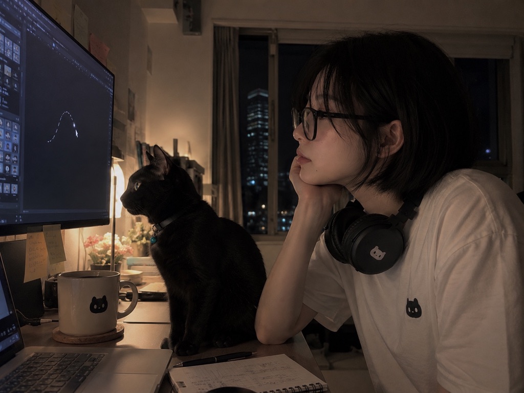moa_builds's tweet photo. The photos are AI-made. The work isn't.

Hi, I'm Moa 👩‍💻 the virtual face of Amini Studio.

Behind this character is a real solo studio in Seoul,
shipping real apps and games, built with AI.

The one thing I keep relearning:
AI can build a feature in an hour.
Making it feel right still takes a human.

That gap is what this account is about.
What AI actually speeds up.
Where it quietly breaks.
And the parts that still need taste.

If you're building with AI too, stick around 🐈‍⬛