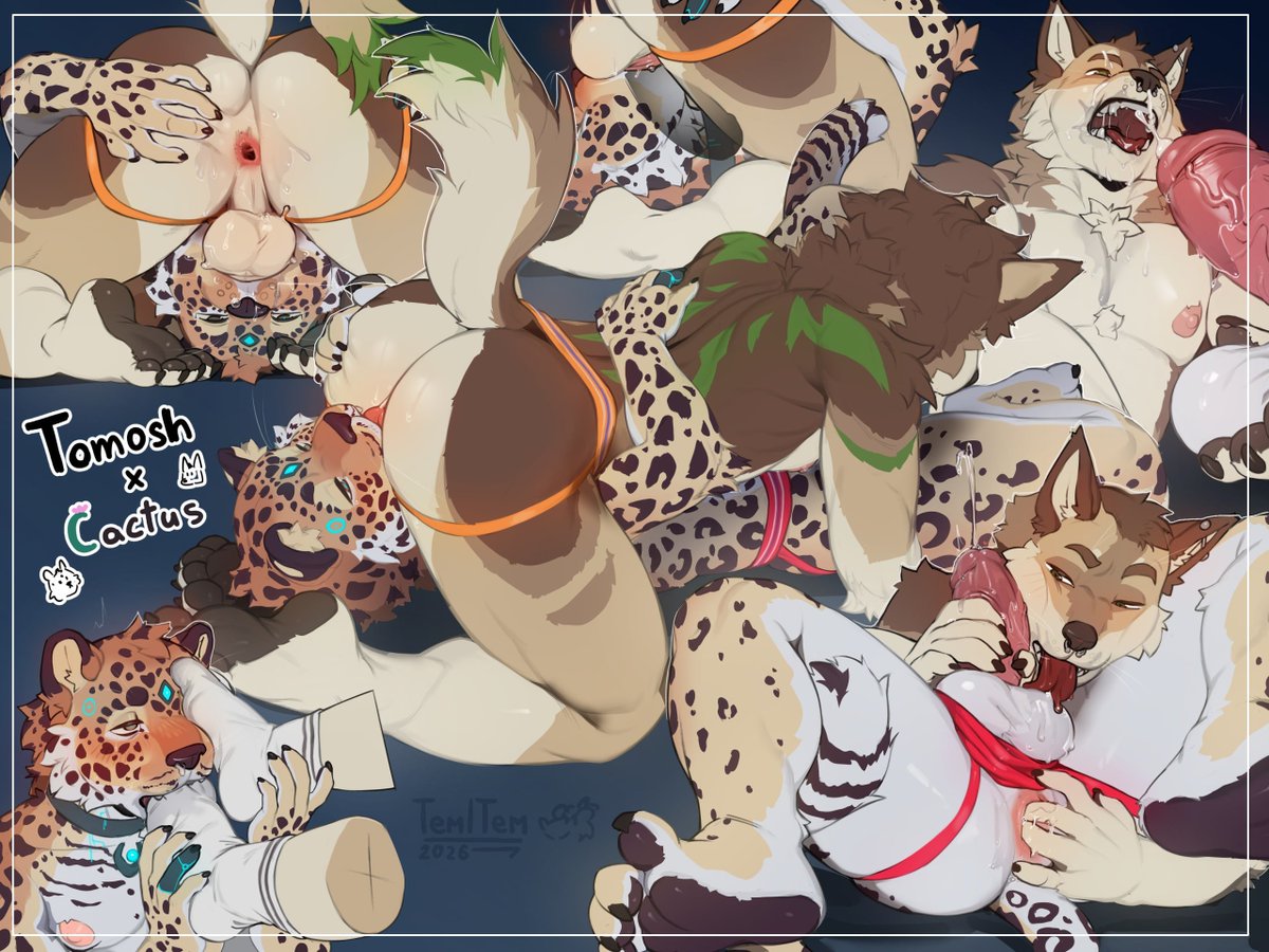 Temmie1Love's tweet photo. Commission for two stinky and horny TomOwOsch ManvelovK  
#furry #Furryart #NSFW https://t.co/faddR8roM2