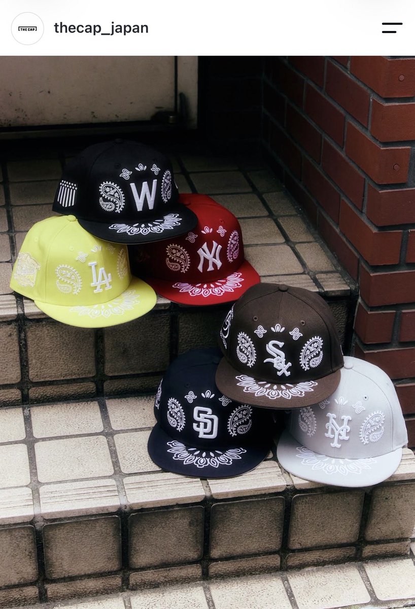 UNAGIINUMLB's tweet photo. 新作流石に黄色過ぎる🤯
ペイズリー柄個性的😊
#TheCap
#NEWERA https://t.co/TWT1iGPuYL
