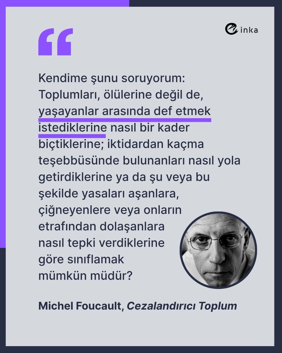 InkaKitap's tweet photo. "Collège de France’taki derslerin bu yeni edisyonuyla birlikte, Michel Foucault’nun 'eser'inin yeni bir parçası yayımlanmış oluyor." 
François Ewald - Alessandro Fontana https://t.co/aPMvNKpVfJ