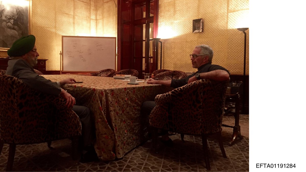 swanaamdhaanya's tweet photo. Who’s this with Jeffrey Epstein, the convicted sex offender and child sex trafficker?

Anyone want to take a guess?

Sources:

https://t.co/VFGFJNaUON

https://t.co/UtR7WnAzK0 https://t.co/D7NyxvJ4sZ