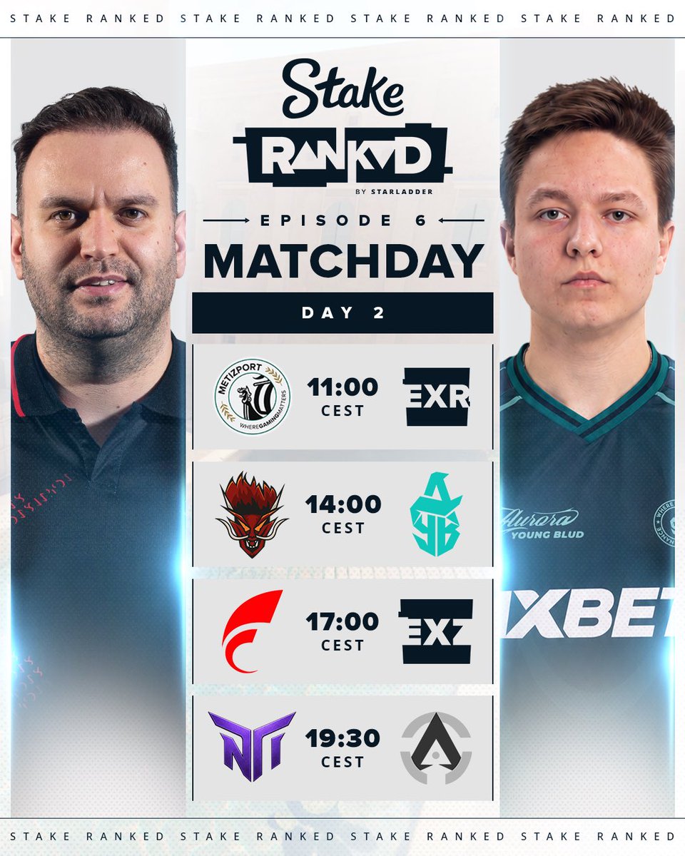 StarLadder_CS's tweet photo. 🔴 Day 2 of Stake Ranked Closed Qualifier Episode 6 live now!

The race for the next round is on. Watch it LIVE:
🔗 https://t.co/6L1ozx5YdO

#StakeRanked https://t.co/kQCPbBdANM