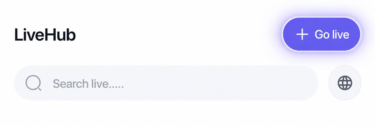 inter_link's tweet photo. If you don’t see the “Go live” button yet, it means you haven’t become a streamer on InterLink Livestream yet. 👀

Once your streamer access is enabled, the button will appear. https://t.co/2PevYB42EA