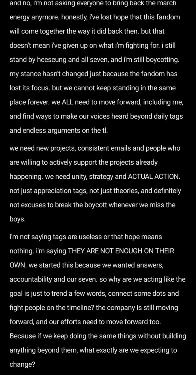 Lucifertxxth's tweet photo. this is for ot7 pro-boycott engenes. i'm genuinely disappointed with this fandom rn and i have a lot to say more than this. https://t.co/rpzbzTeUAV
