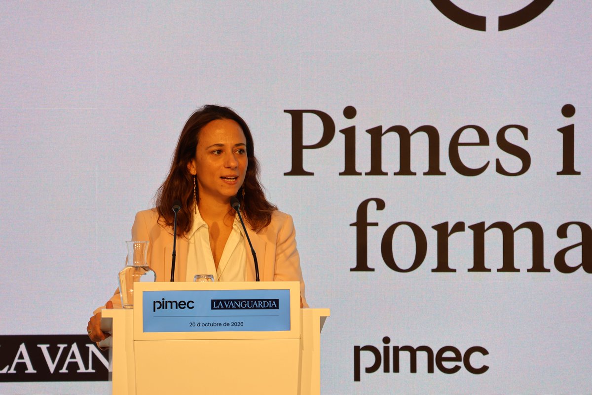 Pimec's tweet photo. Avui hem posat el focus en les noves formes de gestionar i potenciar el talent en un acte organitzat conjuntament amb @LaVanguardia.

📌 En el marc de la jornada, hem abordat el paper que pot tenir la IA ajudant les empreses a ser millors ocupadores i a guanyar eficiència en processos com la selecció, el desenvolupament i la gestió de persones.
