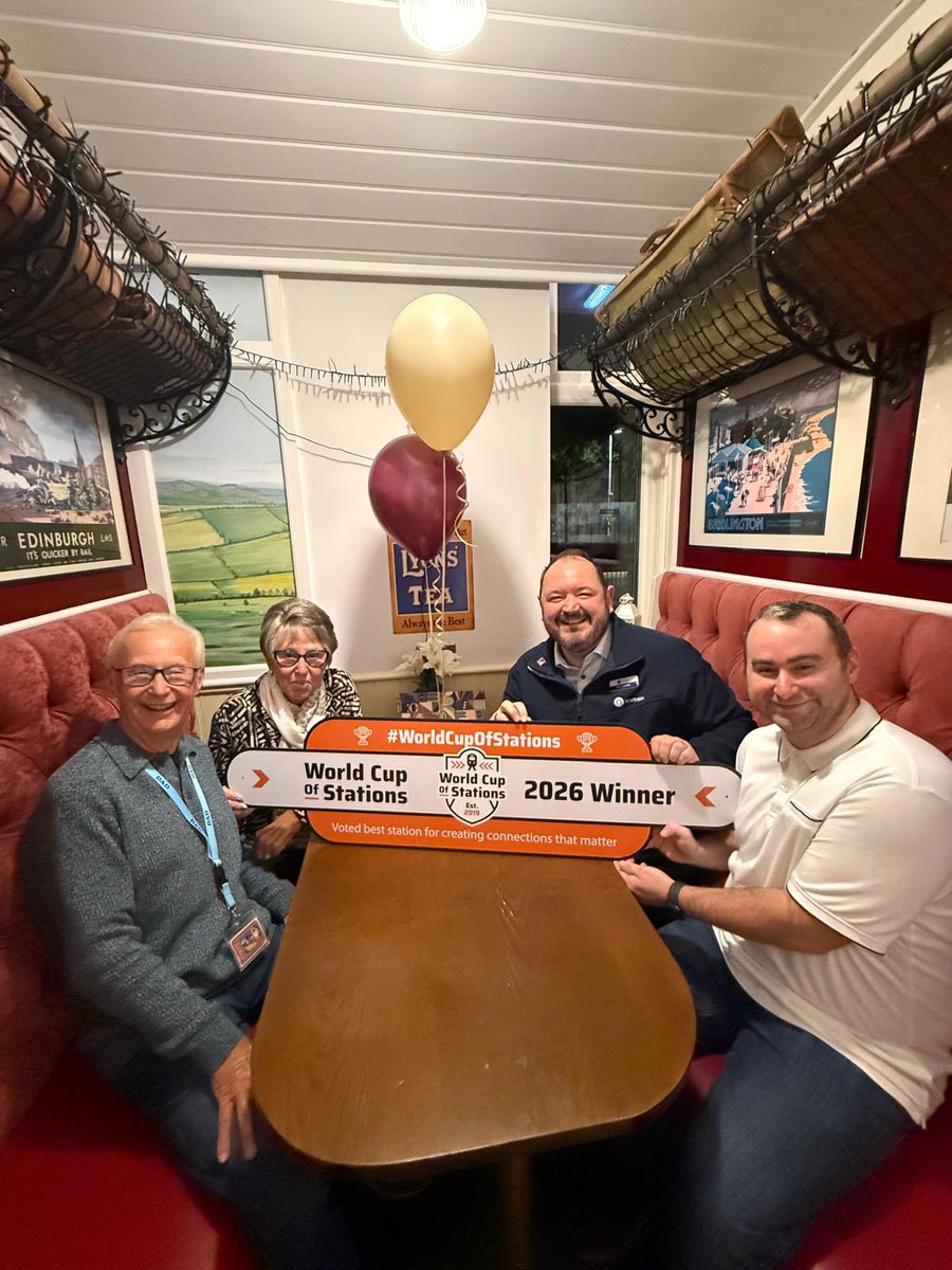 RailDeliveryGrp's tweet photo. Celebrating Irlam Stations win this morning! 

A huge congratulations to the whole team 🎉

#WorldCupofStations https://t.co/lUTUgw75UI