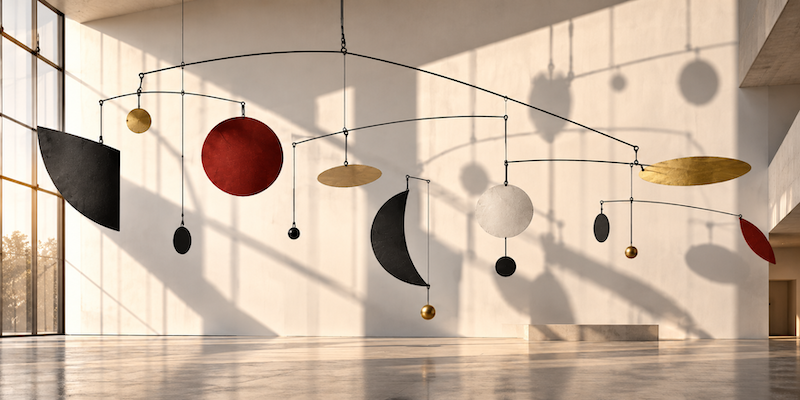jaxcon's tweet photo. Was hat ein Mobile von Alexander Calder mit AI Engineering zu tun? Die #Architektur.  Frei bewegliche Elemente brauchen eine tragende Struktur. Genauso brauchen autonome Agents bewusst gestaltete Systeme.

Zum Artikel: https://t.co/BHT7VcSsOQ

https://t.co/yQamG18wa7 https://t.co/2p3OYlk4QH
