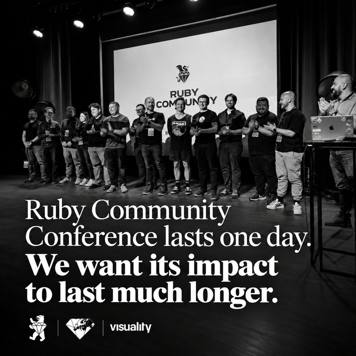 visualitypl's tweet photo. Ruby Europe’s Community Support Program is live — local Ruby meetups can still apply for support:

https://t.co/IiF0DzY7BG

We’re planning the same community-first approach after RCC Berlin next March.

Interested in supporting it?
https://t.co/4akBNahXfP https://t.co/Z5Pnd9S4Nl