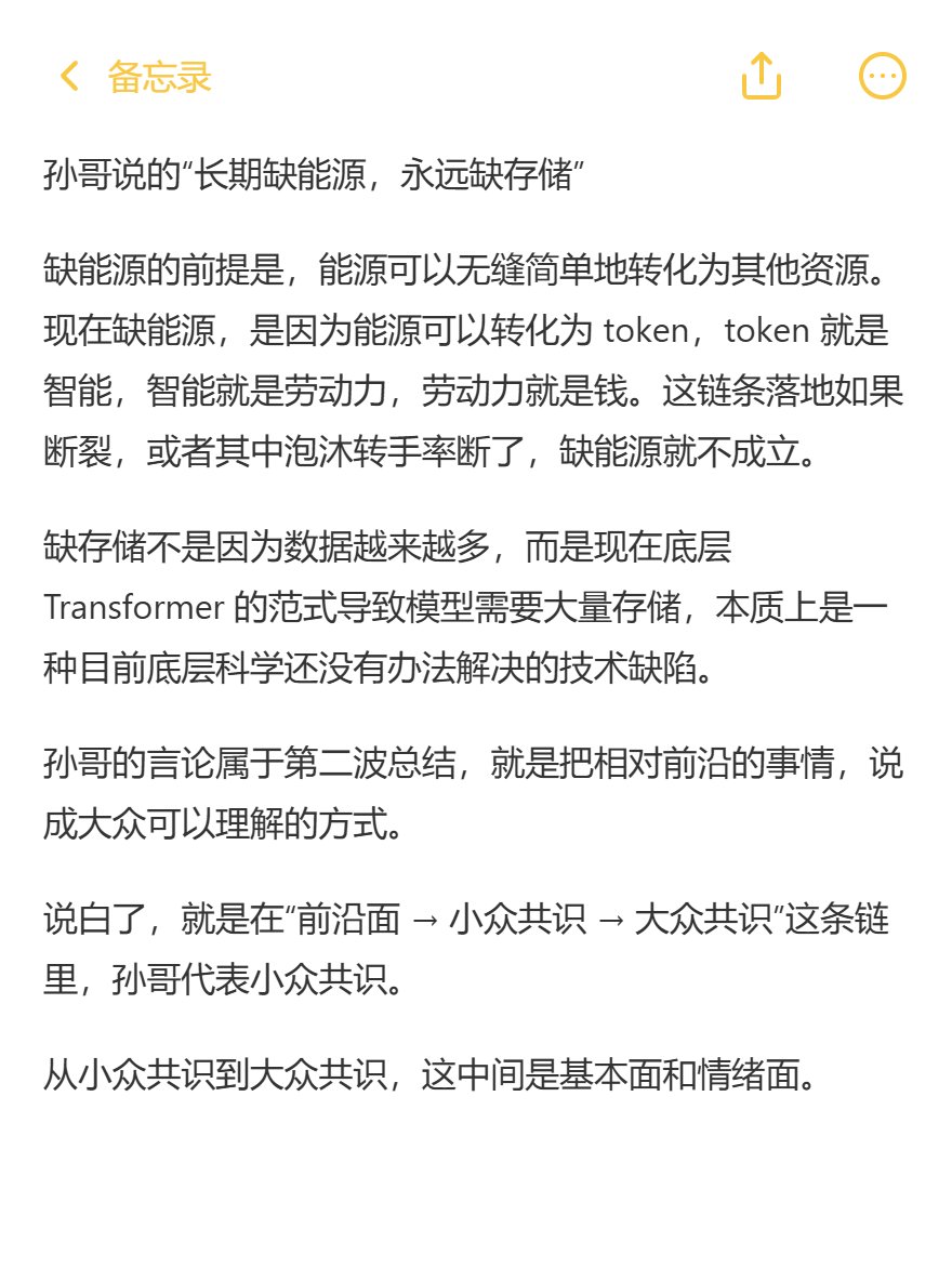 ThoughtLinkCo's tweet photo. “长期缺能源，永远缺存储” https://t.co/Uqtt0dNqSA