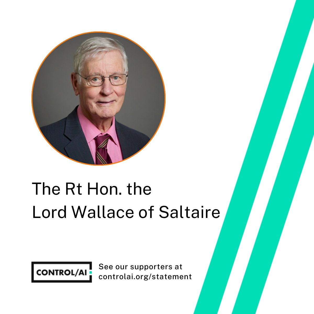 ControlAI's tweet photo. NEW: Lord Wallace of Saltaire has backed our campaign for binding regulation on the most powerful AI systems!

He joins 180+ UK parliamentarians, the largest such coalition anywhere in the world, who recognize the risk of human extinction posed by superintelligent AI. https://t.co/apbn9voWrx