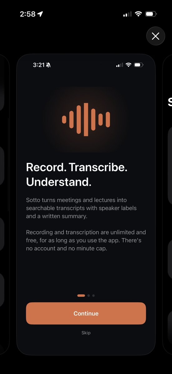 AppRadarAI's tweet photo. @Tesla @elonmusk Built Sotto because I couldn't use cloud transcription at work.
On-device meeting recorder for iPhone: ~40 languages, speaker labels, AI summaries where every action item links to the audio. No minute caps, no account.
https://t.co/BaVKax69yz
#IndieHacker #iOSDev #MeetingNotes https://t.co/rH1xlhixsJ