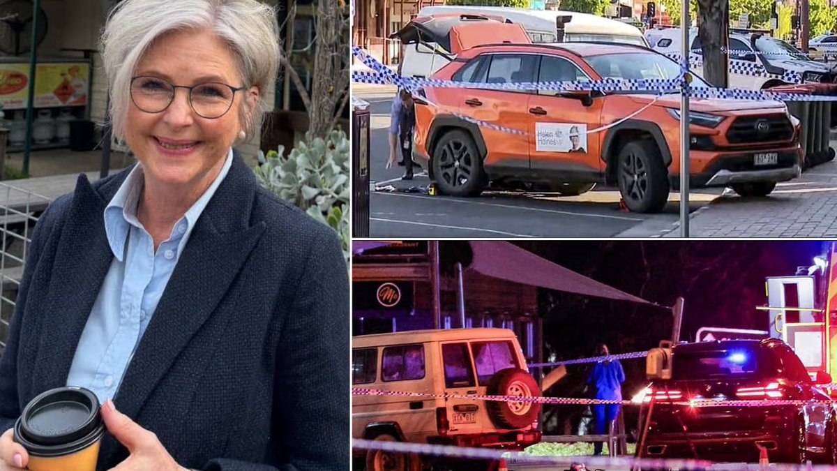 visegrad24's tweet photo. 🇦🇺 Australian MP Helen Haines was targeted in an attempted assassination and rammed with a car by a radical far-left environmentalist. 

She is in critical condition and has lost a leg.

The attack happened outside her electorate office in Wangaratta, Victoria. Suspect Brendan Nugent, 43, was arrested at the scene. 

Police are treating it as a deliberate and politically motivated attack.

Haines, 65, was unloading her car when Nugent turned a white Toyota Land Cruiser into the car park, pinned her against her vehicle, then reversed and rammed her a second time.

A local barber pulled Nugent from the car, subdued him, and threw away a knife found in the vehicle. 

Haines was airlifted to hospital. After surgery, she lost one leg and doctors are trying to save the other. She remains critical but stable.

Nugent, from Tarrawingee, is known as a radical far-left environmentalist and anti-logging campaigner. 

Investigators are reviewing his social media posts, including anti-Israel and pro-environment content. He had previously interacted online with Haines.