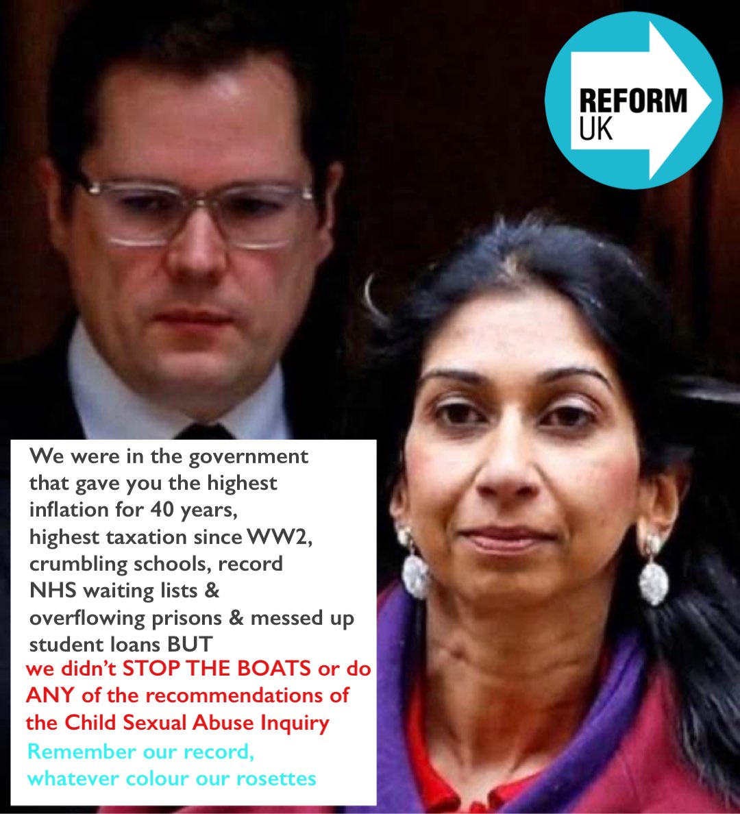 RubyBeech's tweet photo. @JasmineSmiteag Reform have never achieved anything for anyone but themselves! https://t.co/mjIzRbF7OU