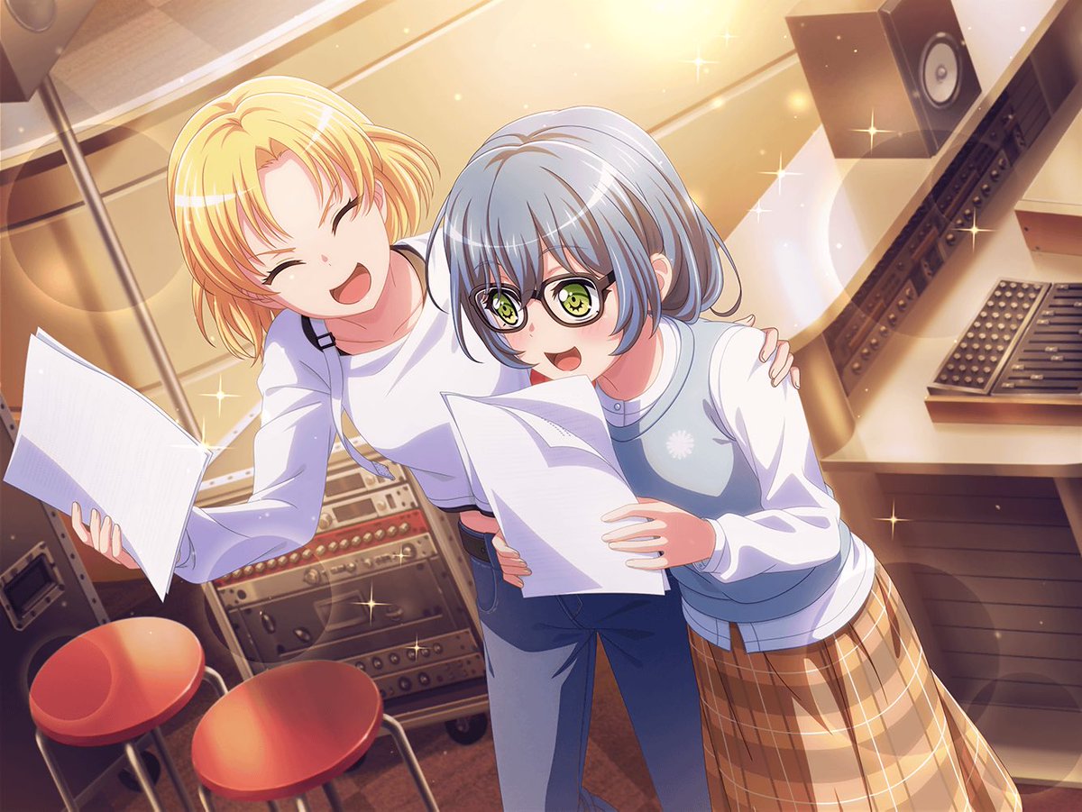 BG7777dream's tweet photo. バンドリにおいて🟡と🟦の組み合わせは健康にイイと言われている https://t.co/MY9Ufq9uNN