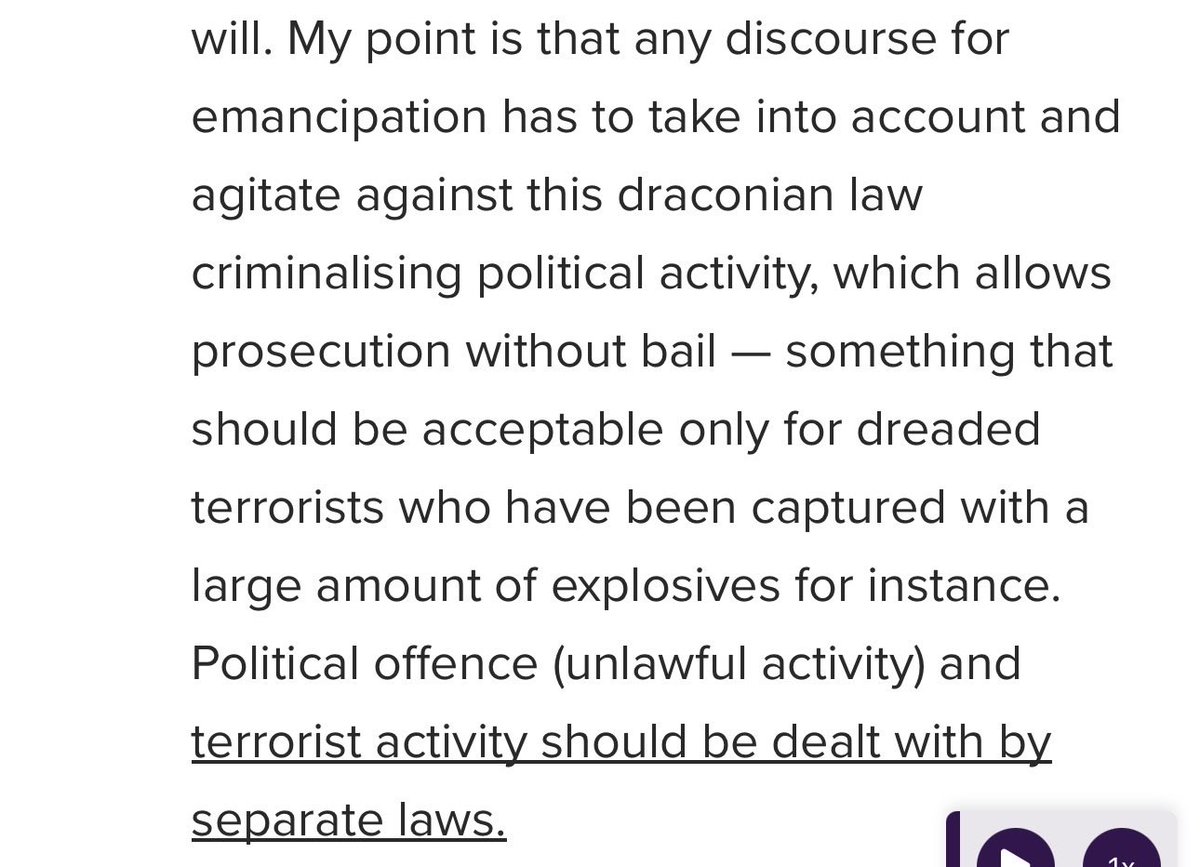 gautambhatia88's tweet photo. I had read the Quint interview when it came out three weeks ago. There were things I agreed with (screenshots), and things I didn’t. Either way, I’d rather the man be free so we can debate these points openly than anonymous dog-whistles while he remains imprisoned within trial. https://t.co/lDe1vIgYQr