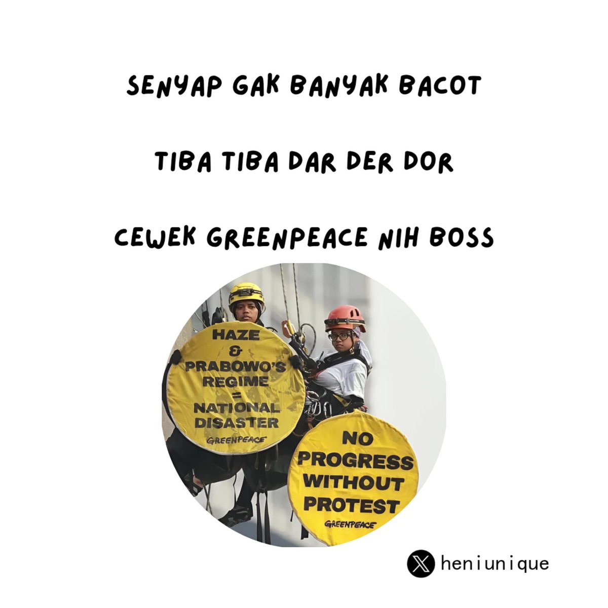 heniunique's tweet photo. HIDUP PEREMPUAN YANG MELAWAN ✊ https://t.co/5ipDqa6xk3