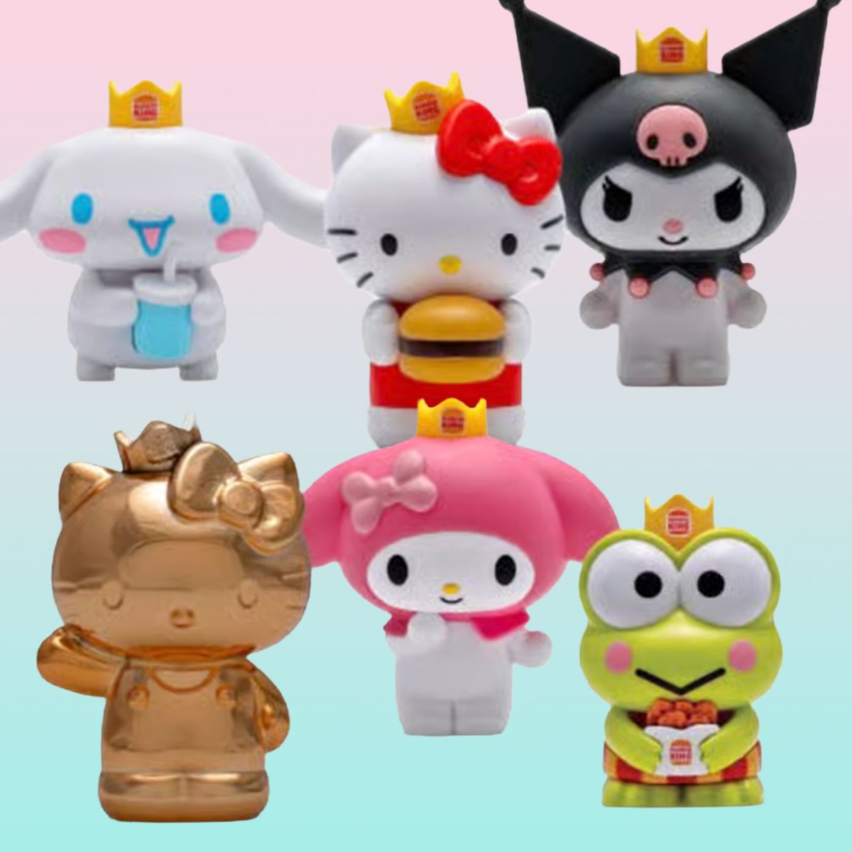 Dexerto's tweet photo. Burger King is launching a Hello Kitty and Friends kids meal

It features six collectible toys and a rare golden Hello Kitty https://t.co/lRpKjOJabM