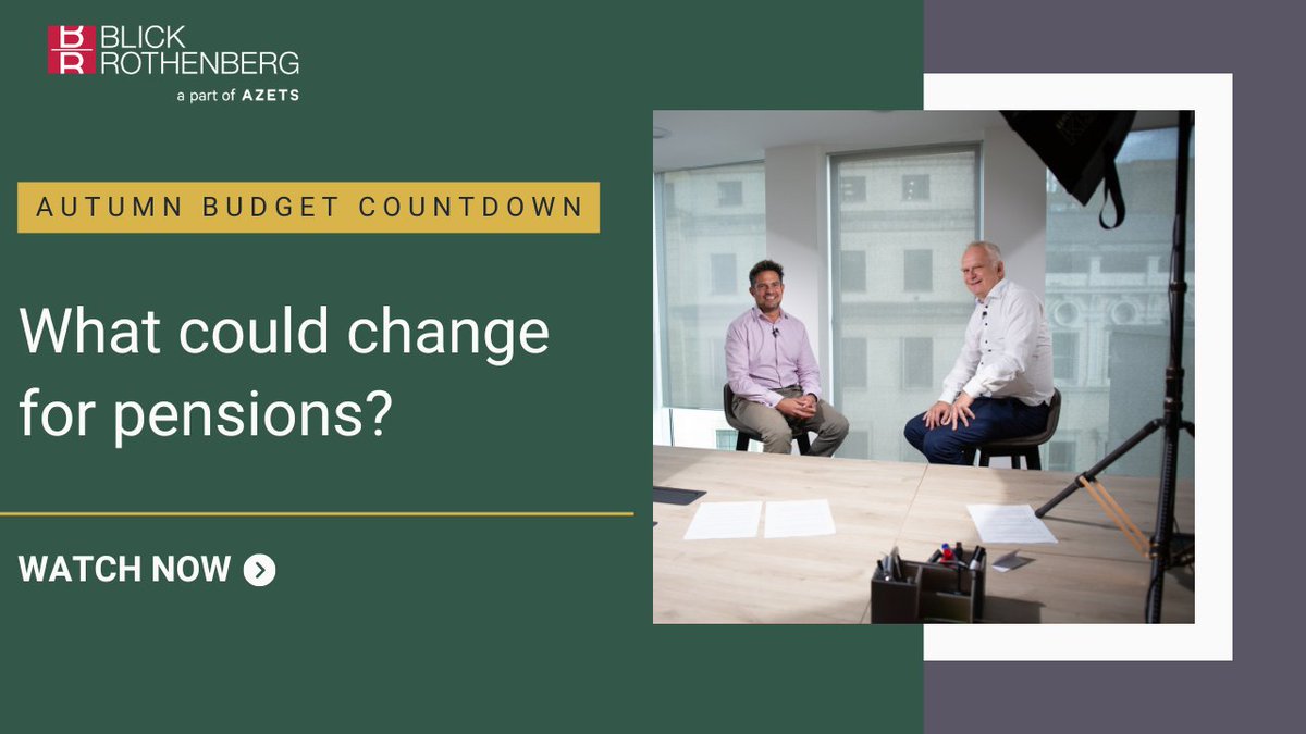 BlickRothenberg's tweet photo. Every Budget brings speculation about pensions. But should savers act on rumours?

Our experts Tomm Adams and Sean Drury discuss some of the recurring themes that emerge before every Budget. 

Watch the discussion: https://t.co/mj6lnNvbVG https://t.co/Bsax5XnH79