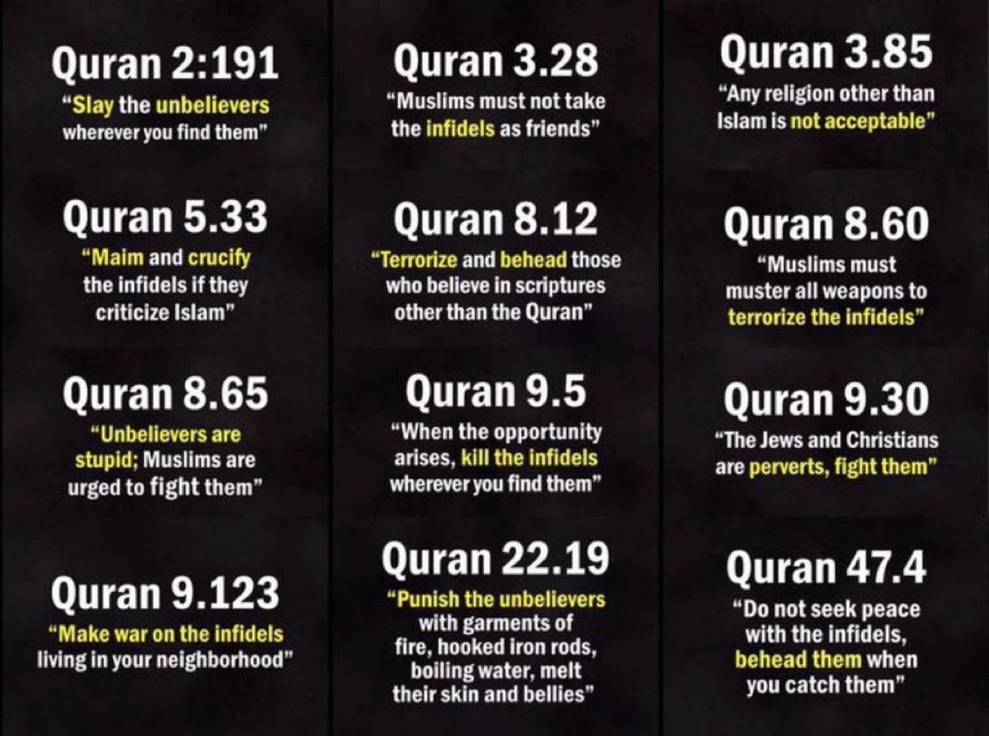 SATXguy1971's tweet photo. @ItsZahrah9 lol. Because you kill people all over the world. You rape and destroy everywhere you go. Islam is a plague. https://t.co/GEd2baIwh2