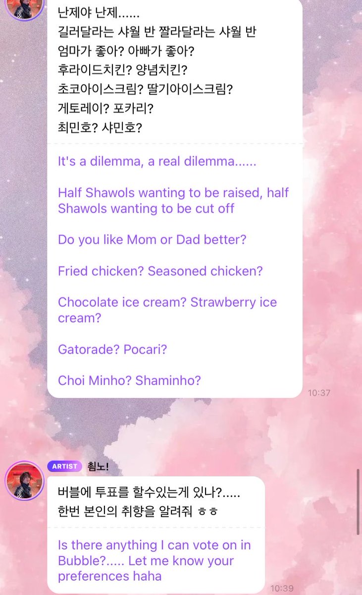 choisrose's tweet photo. minho’s doing a poll on his 🫧 on whether he should keep his hair long or short! https://t.co/czFnDthP1K